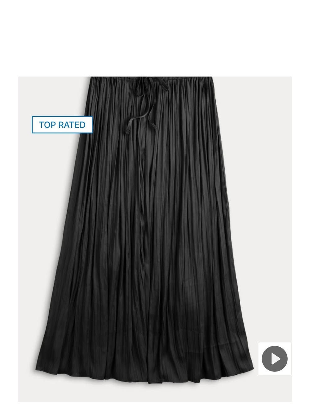 Simply Vera Vera Wang Navy Blue Crinkle Pleated Midi Skirt - Size Large